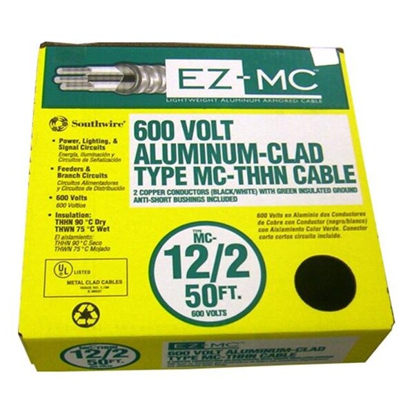 Southwire Southwire Company 50ft. 122 Type MC Cable Aluminum 68580022